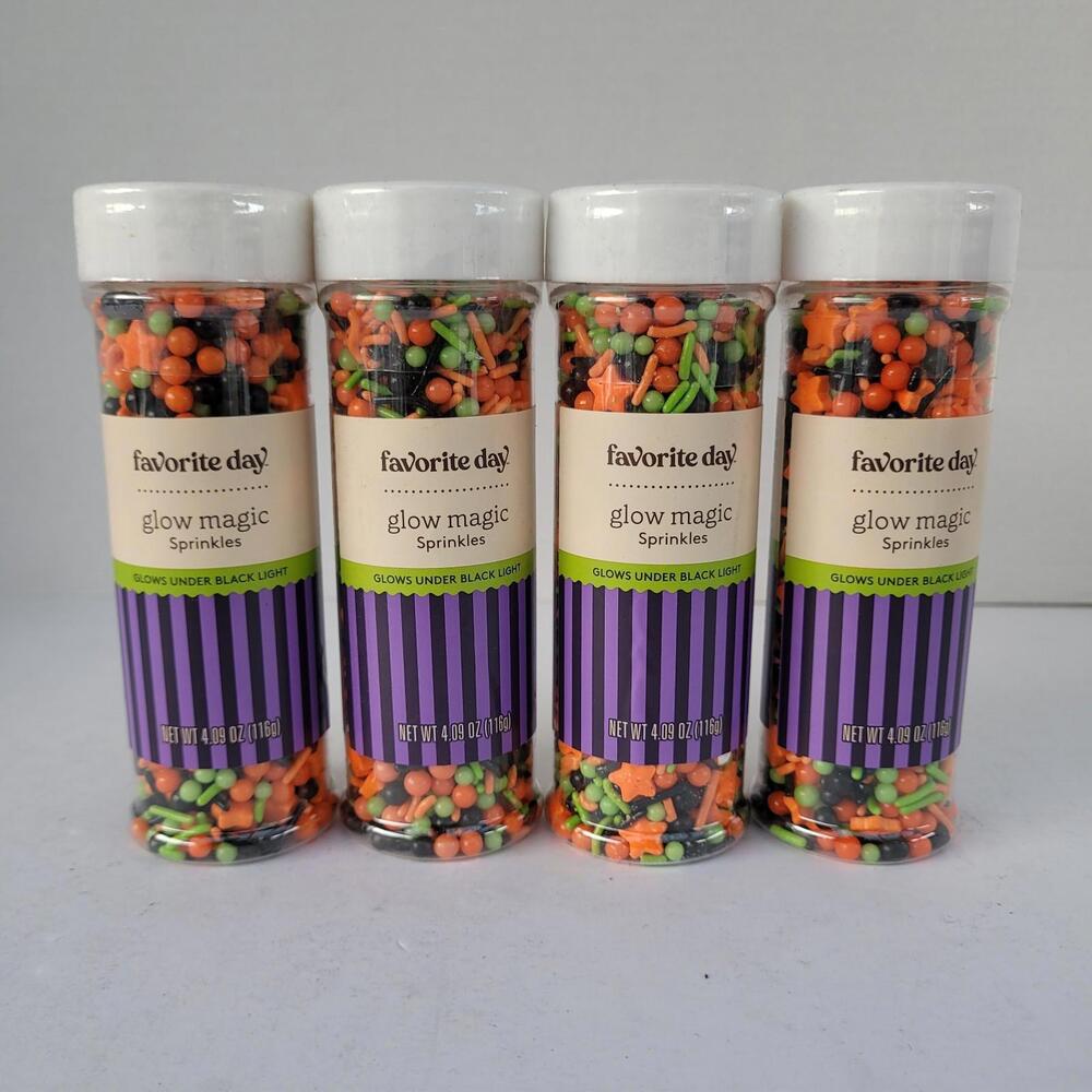 4 PACK Target Favorite Day Glow Magic Sprinkles 4.09 Oz. BB 10/30/26